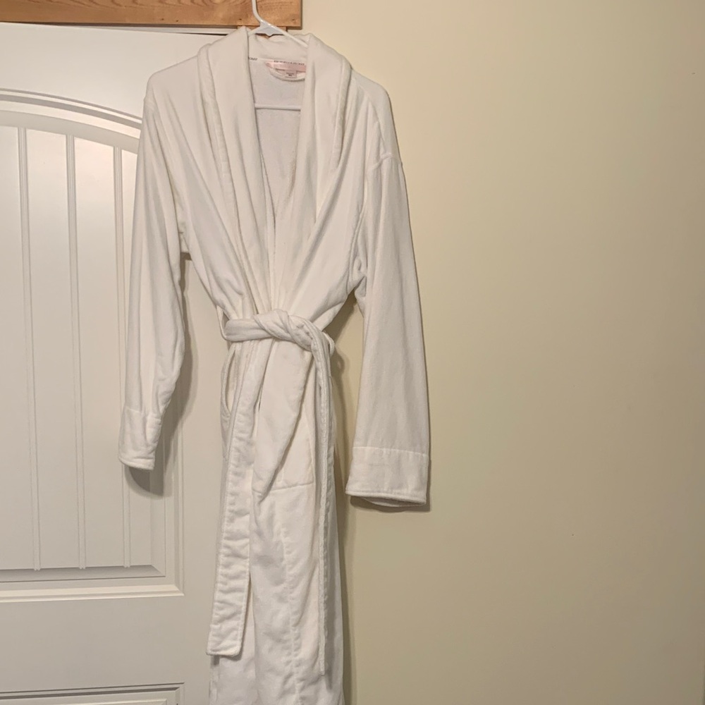Victoria's Secret White Velour Robe